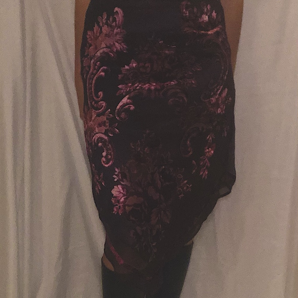 Burnt Velvet Triangle Skirt